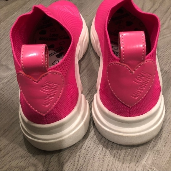 LOVE MOSCHINO Low Top Slip On Sock Sneaker Size 39 - Picture 5 of 11